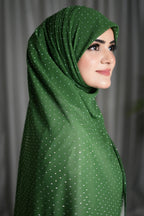 Dark Green Silver | Stone Hijab