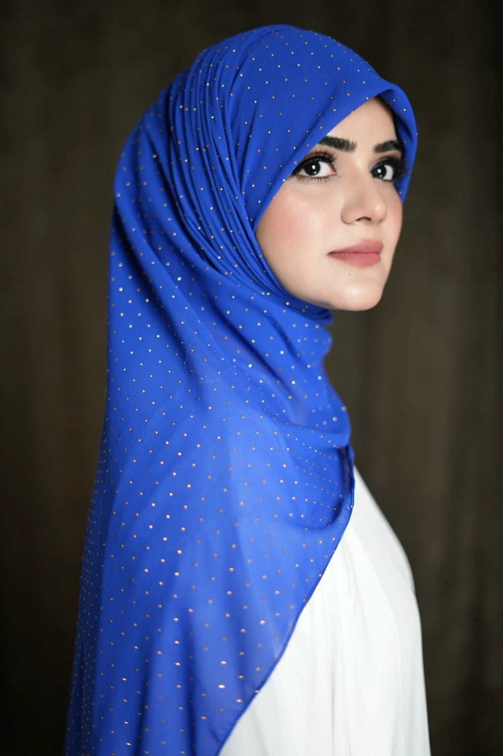 Royal Blue Silver | Stone Hijab