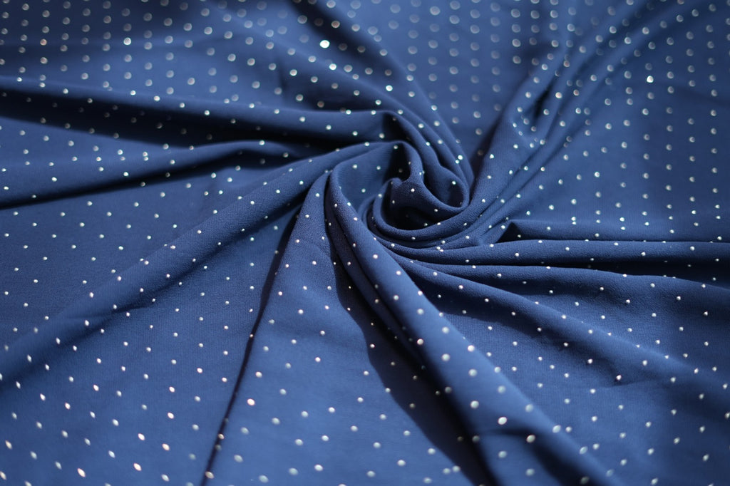 Navy Blue White | Stone Hijab