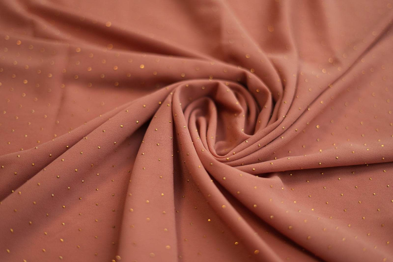 Pastel Peach Golden | Stone Hijab